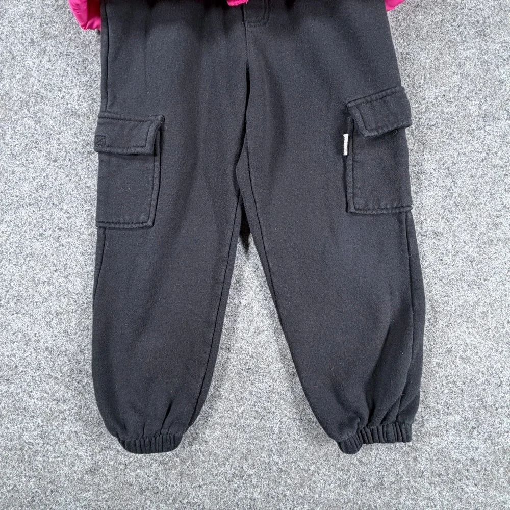 Juicy Couture Cargo Sweatpants Puffer Vest Girls 6 Pink Streetwear Outfit Set